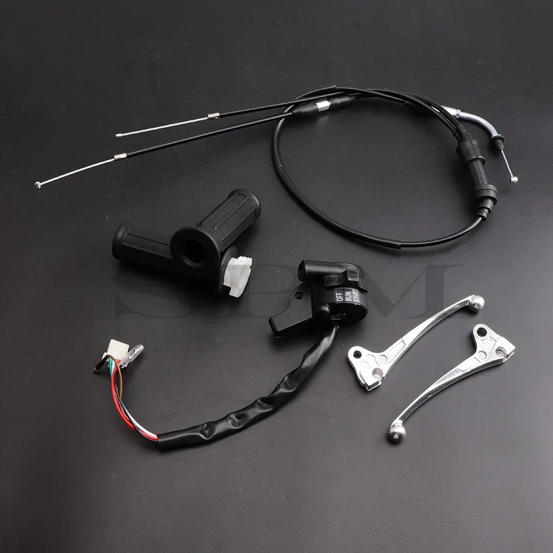 Throttle Cable Housing Start Kill Switch Handle Grips Brake Lever for Yamaha PW50 PY50 PW PY 50 PEEWEE 50cc Dirt Bike Kids Bike