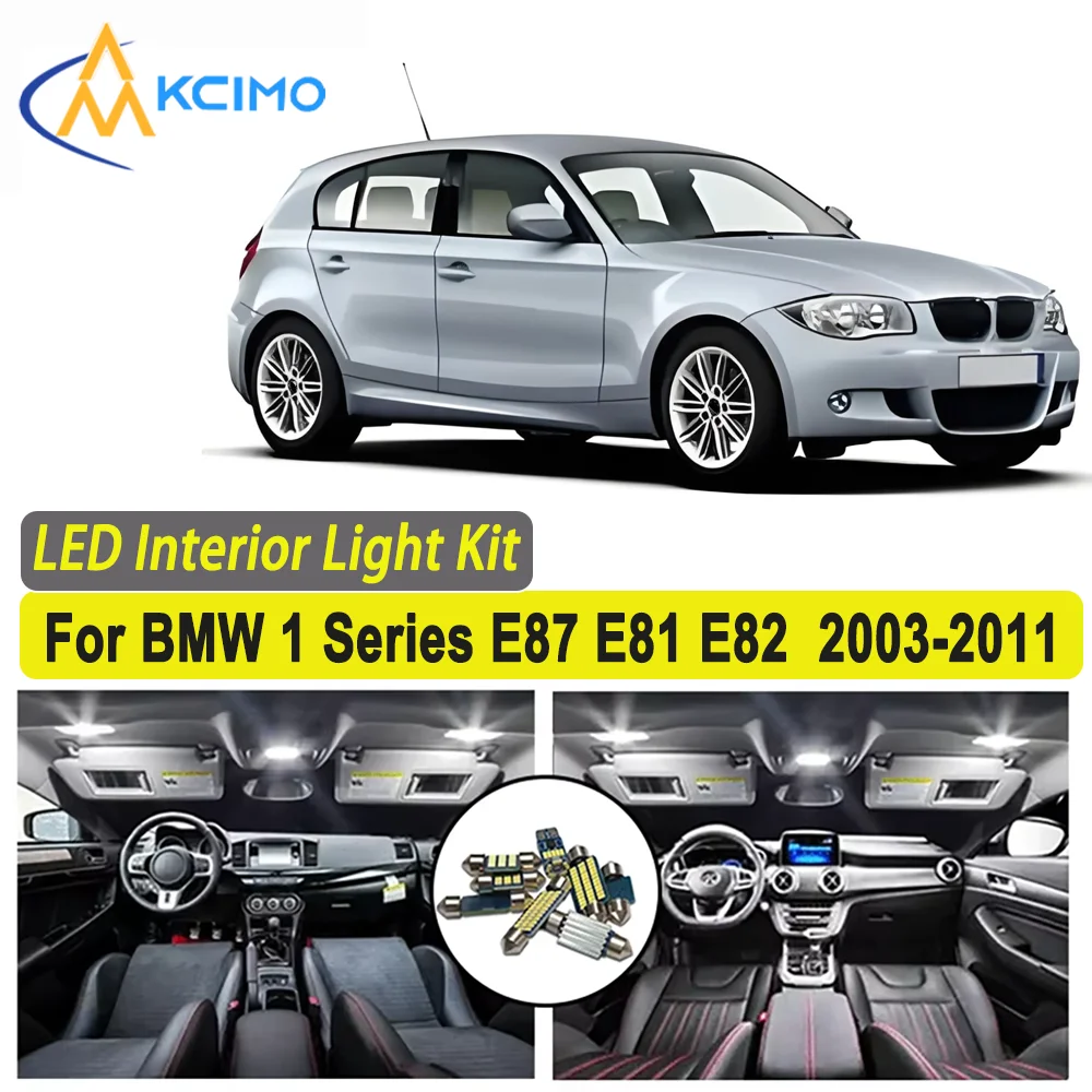

Kcimo LED For BMW 1 Series E87 E81 E82 (2003-2011) Premium Bright LED Interior Dome Map Trunk Light Kit Car Led Lamps Car LED