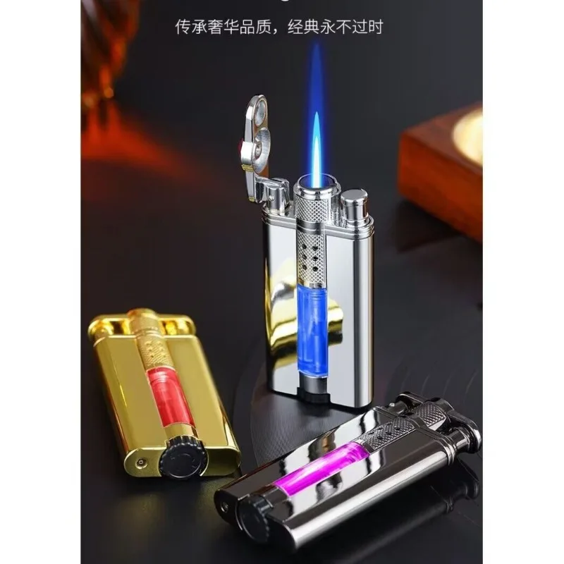 

cool luminous inflatable windproof lighter high value diamond decorative visual window personalized lettering gift