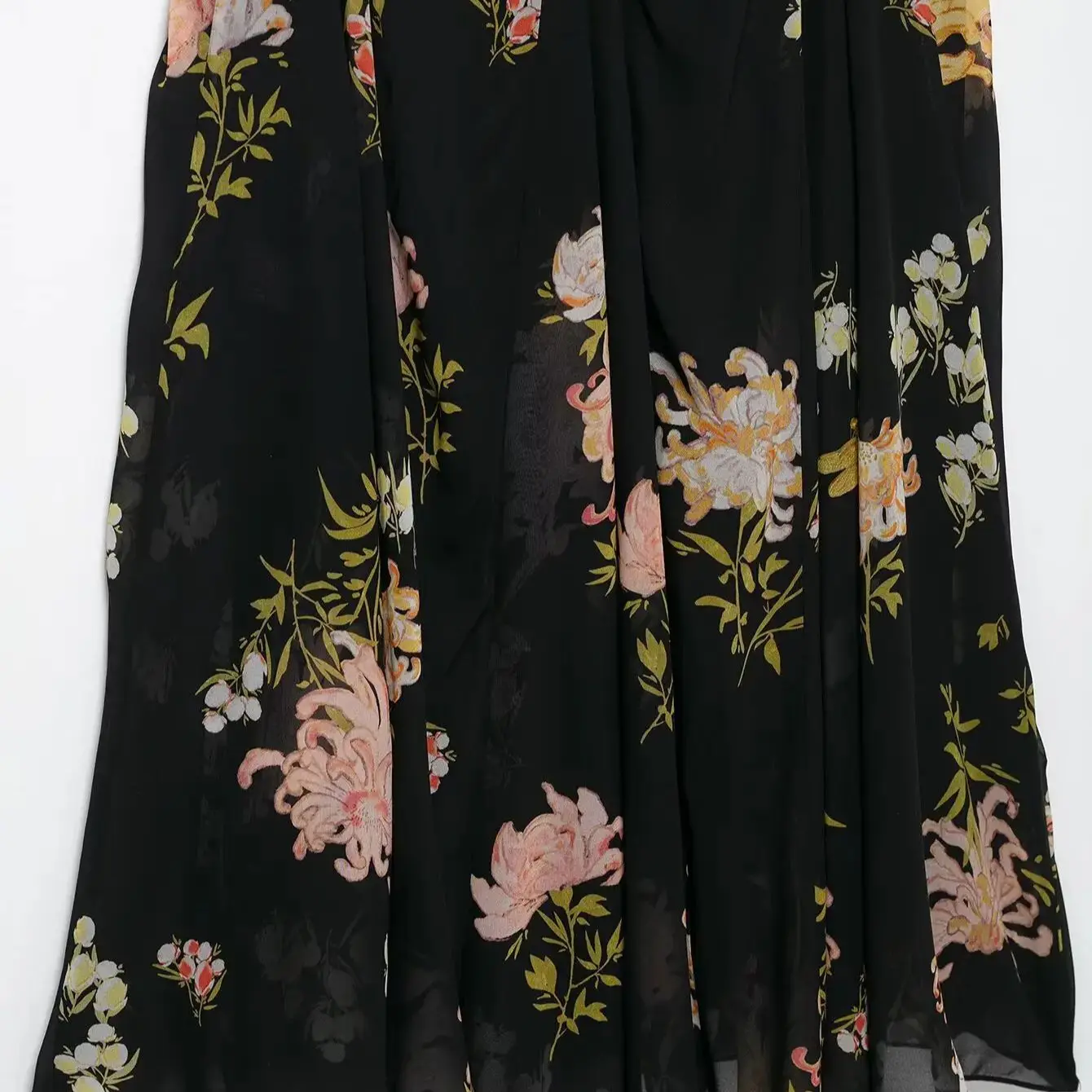 femmes ajusté robe imprimée florale Sexy dos nu col en v sans manches a-ligne robe à bretelles printemps été nouveau femme Chic haut