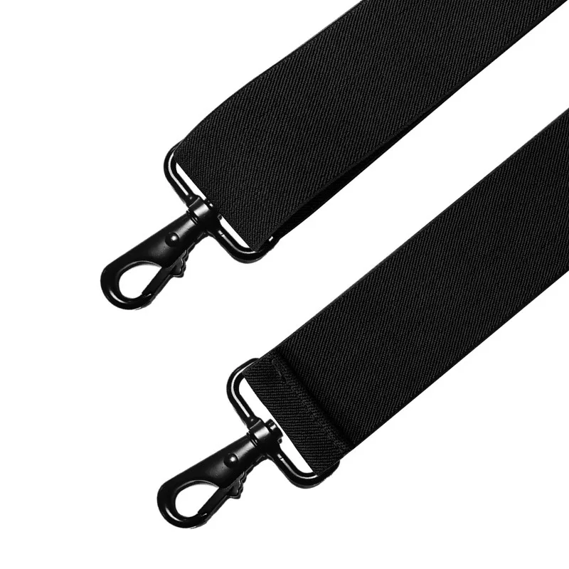 Solid Suspenders Wide 5cm Strong Black Hooks Braces Male Vintage Casual Suspensorio Tirante Trousers X Back Strap  5*120cm