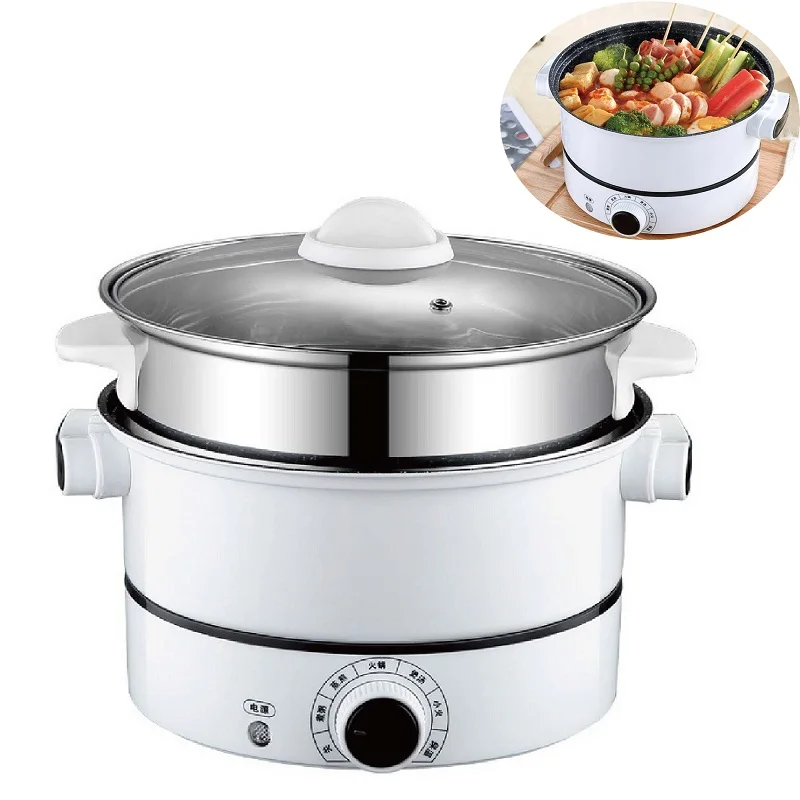 

3L/4L Multifunctional Electric Wok Non-stick Electric Cooking Pot Large Capacity Electric Hot Pot Student Cook Noodle Pot 220V