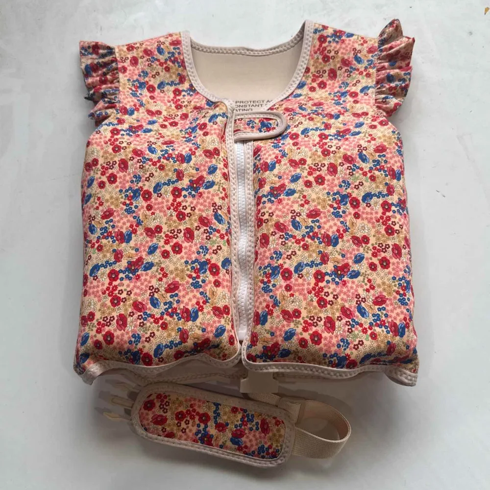 

Not Falling Off Child Buoyancy Vest Adjustable Anti Rollover Baby Swimming Jackets Cartoon Stable Inflation-Free Swimming Vest