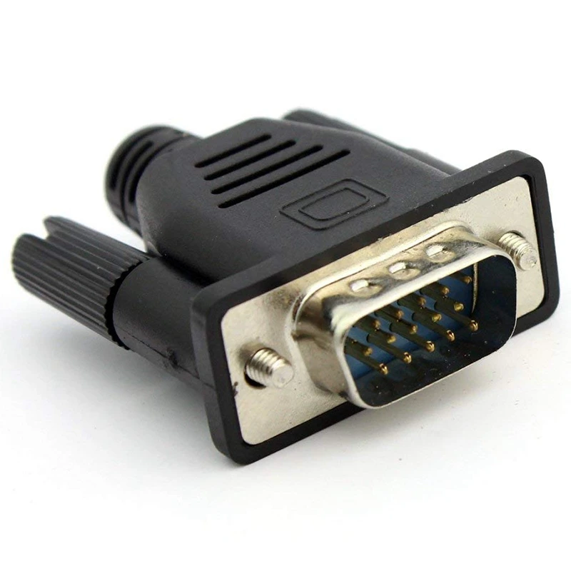 VGA Virtual Display Adapter Male Dummy Plug EDID Headless Ghost Emulator Lock Plate