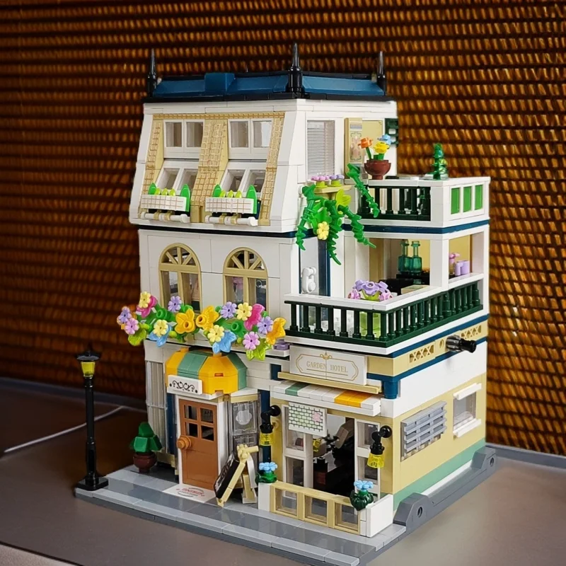 

Набор из 1000 деталей: серия «Городская улица» — Сборные блоки для строительства садовой виллы и замка, развивающая игрушка для девочек, идеально подходит для подарков на праздники и вечеринки.