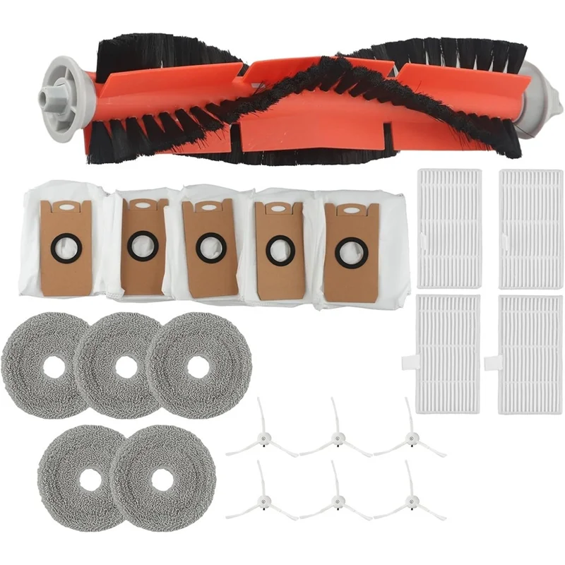 AD24 untuk Ultenic MC1 Robot Penyedot Debu Sikat Samping Utama Filter Hepa Roller Mop Pads Kantong Debu Kit Aksesori