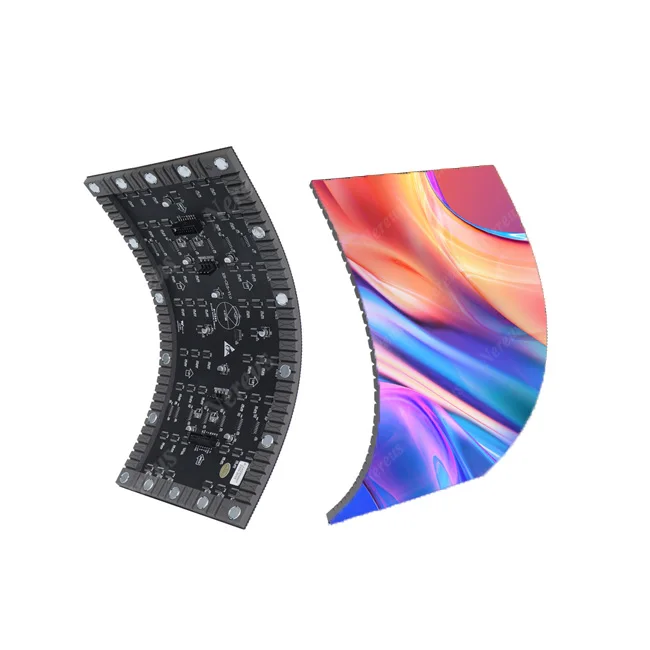 Indoor Outdoor P1.25 P2.5 P3 Curved Video Wall Advertising LED Screen For TV Studio Concert Retail Store & Shopping Mall