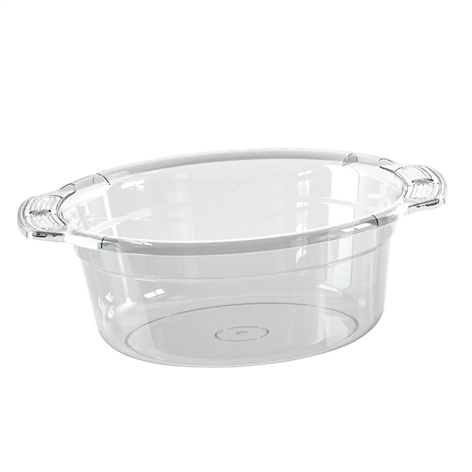 Wash Basin Clear Multi Use High Temperature Resistance Supplies Accs Laundry Basin for Storaging Fruit Cleaning Mixing Vegetable