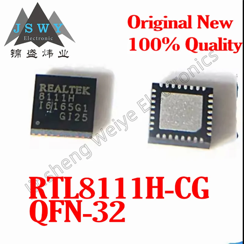 

(1/20 Piece) 8111H RTL8111H-CG QFN-32 Ethernet Chip RTL8111H 100% brand new and original stock Ships Fast Electronics