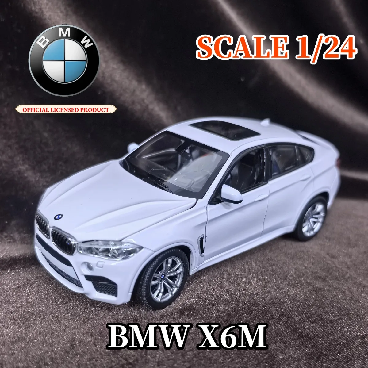 

Limited Bburago 1:24 Scale BMW X6M SUV Car Model, Luxury Vehicle Miniature Replica Figure Kid Xmas Gift Toy