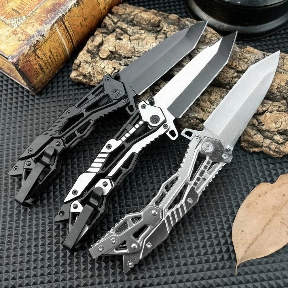 New Pocket Folding Knife with High-Quality 420 Stainless Steel Blade—Outdoor, Jungle Survival, Camping, and Multi-Purpose Tool