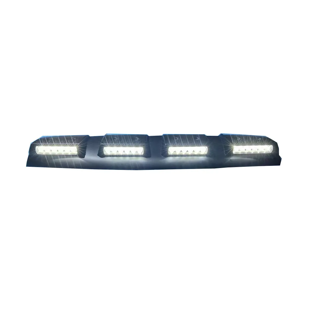 Off-road 4x4 LED Black Roof Top Cover Front For Ford Ranger T9 2022-2024 Car Roof Spoile Light Bar Modified Accessories