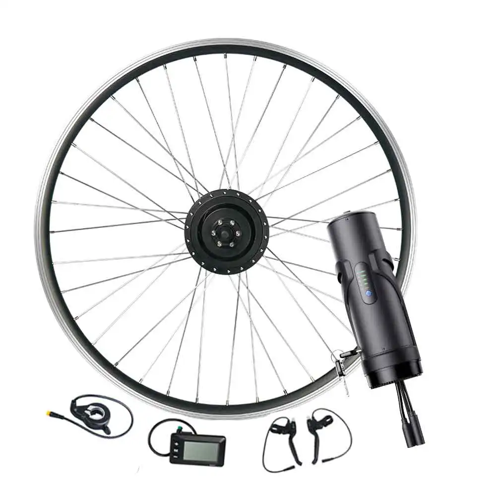 

Cycling Electric Bike Bicycle Kit 36V 350W Conversion Parts Brushless Ebike Conversion Kit with 36V 10.5Ah Kettle Battery