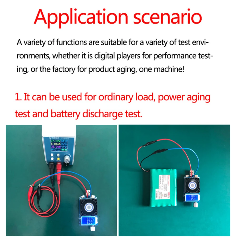 25/35W Electronic Load Battery Testser USB Type-C AFC FCP Triggers Constant Current Voltage Capacity Meter Voltmeter QC2.0 QC3.0