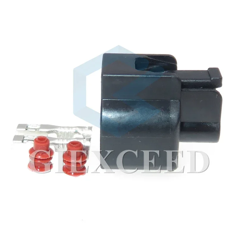 2 Sets 2 Pin AC Assembly Automotive Wiring Waterproof Socket Intake Air Temperature Sensor Connector For Toyota Camry MG640461-5