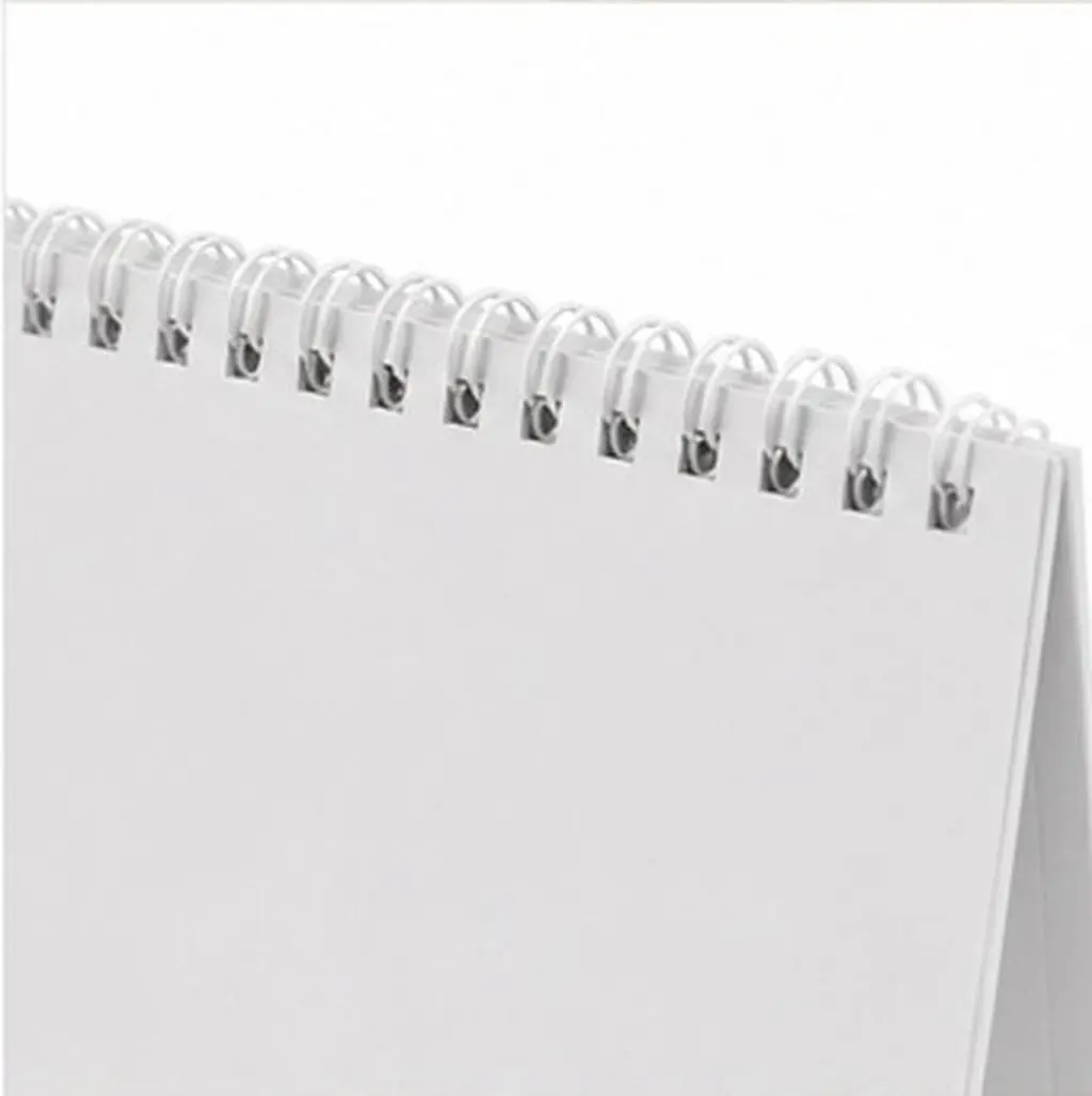 10Pcs Blank Desktop Calendar Stand 8 Inch DIY Table Calendar Base Spiral Binding Refillable Planner Rack School Office Craft