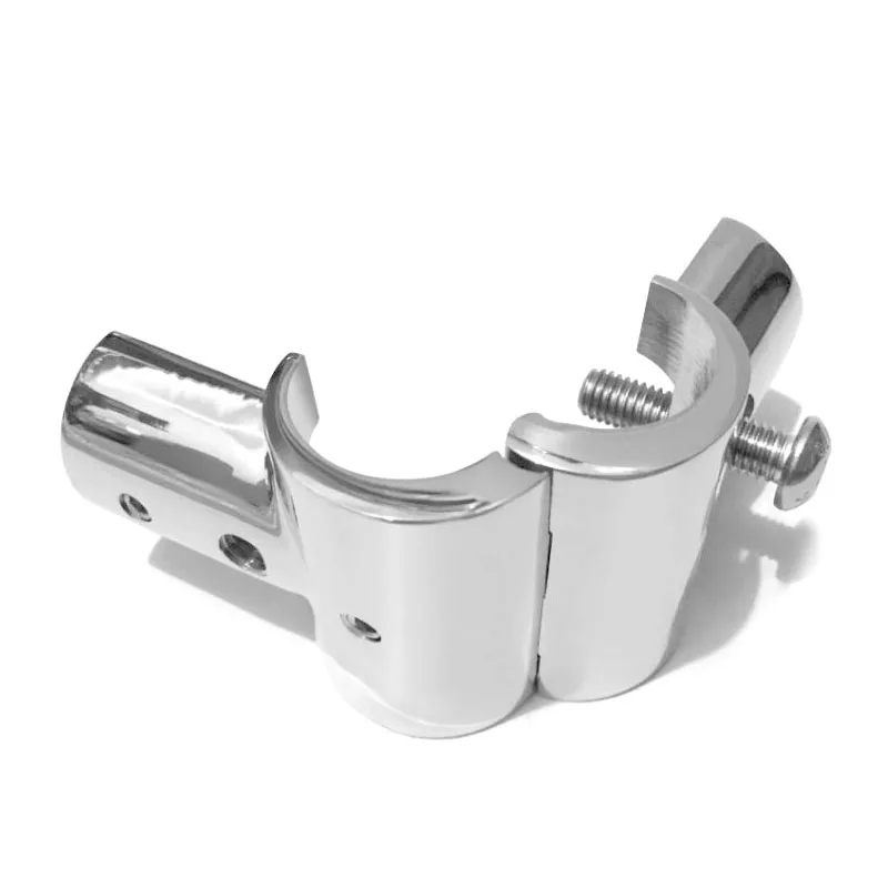 Boat Marine 316 Stainless Steel 7/8 inch (22mm) Adjustable “T” Handrail Fitting 90 Degree Tee Deck Hardware