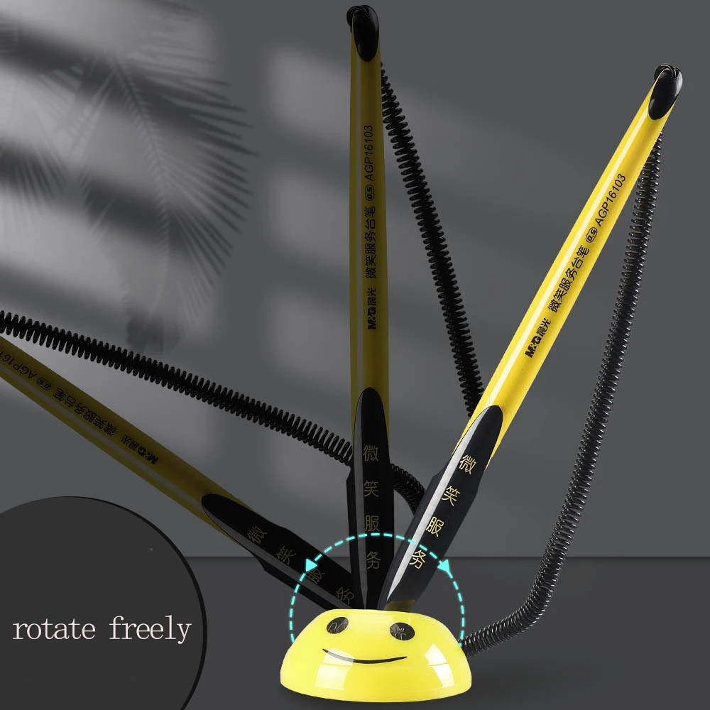 قلم جل مكتبي M&G مقاس 0.5 مم أسود، قاعدة غراء، قابل لإعادة الملء، مناسب لعدادات البنوك ومكاتب المكاتب المكتبية للتوقيع