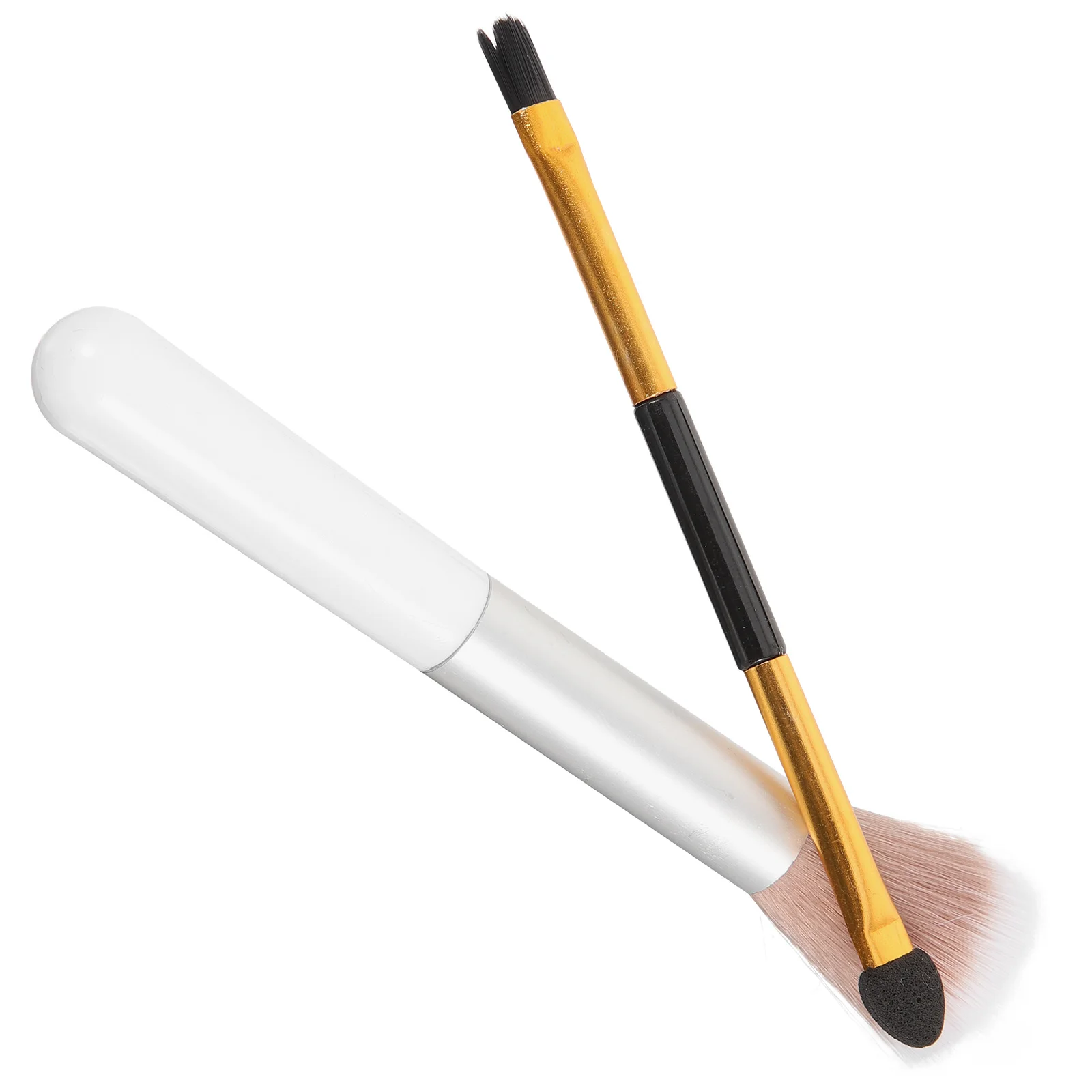 2 stuks Dual Head Oogschaduw Make-up Borstel Markeerstift Borstel Set Gemakkelijk mee te nemen Make-up Gereedschap voor Vrouwen Persoonlijk Thuis Salon Gebruik
