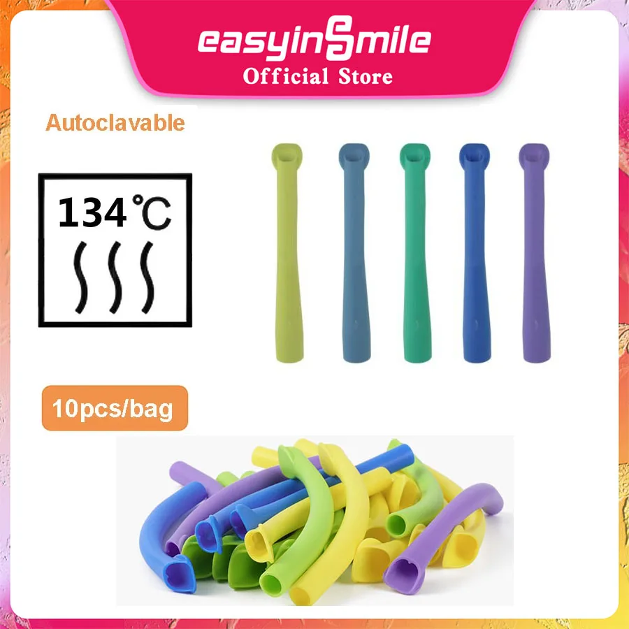 

Easyinsmile стоматологические Автоклавируемые мощные насадки для всасывания, насадки для удаления, аспиратор, слюна, трубка, всасывающие насадки, стоматологический материал, 10 шт.