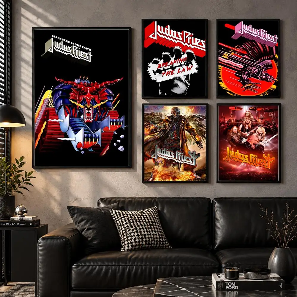 Group-Collectible-Legendary-Performance-Alternative Judas Priest Poster Aesthetic Unframed Wall Prints for Bedroom & Living Room