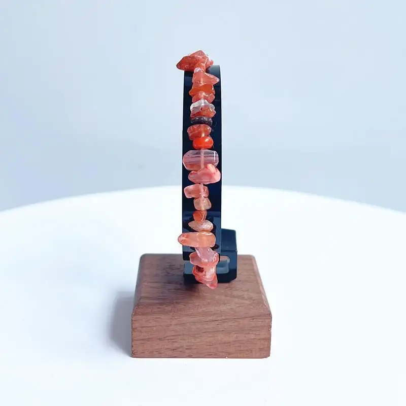 1 Stück Schmuck-Organizer aus Holz, C-förmiger Uhrenhalter, Ausstellungsständer für Armbänder, Ringe, Ohrringe, Uhrenständer aus Massivholz – Detail 3