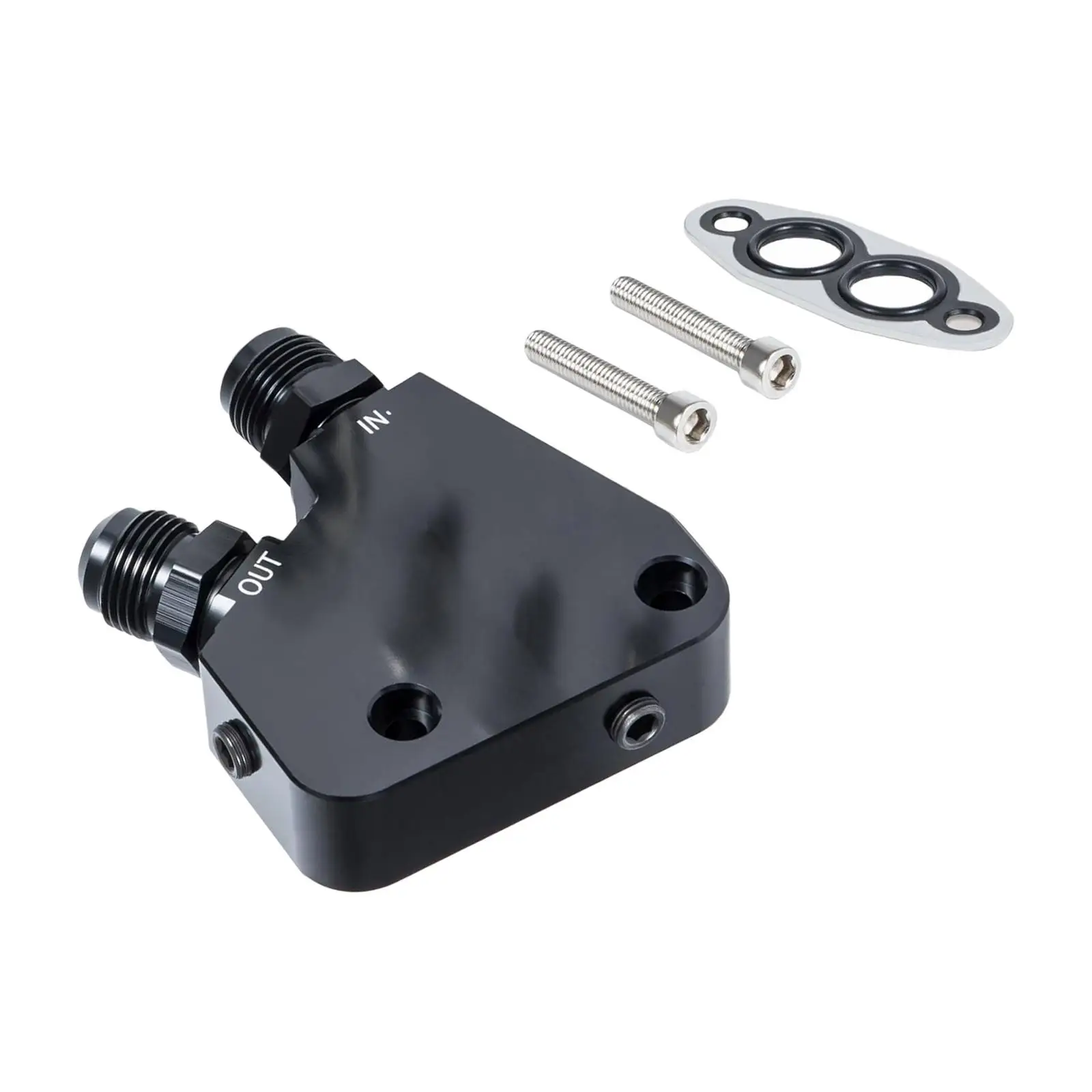 

Комплект адаптеров для охладителя моторного масла, стабильная производительность, алюминиевый сплав, для двигателей Gen IV LS2 LS6 LS1, для C5 C6 C7 1997-2019 гг.