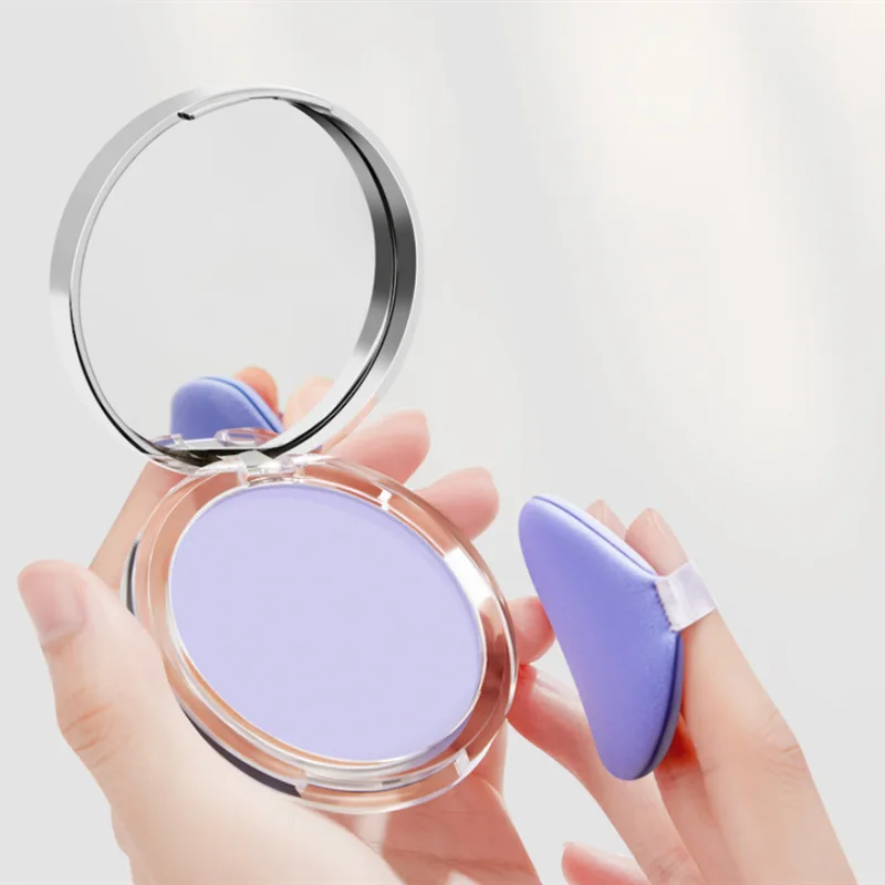 Violet Setting Powder Oil-control Skin-friendly Natural Long Last Contouring Powder Matte Coverage Face Compact Makeup Cosmetic