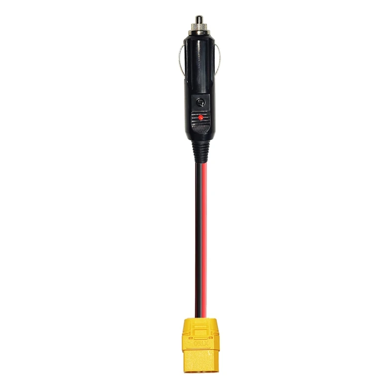 Lighter Charging Cable XT90 Female Connector To Car Cig Lighter Male Plug For Solar Generator Power Station 14AWG 12V