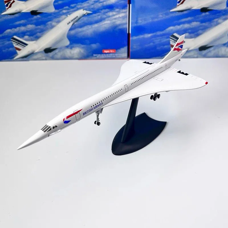 

1:168 сплав Concorde сверхзвуковая модель самолета среднего действия, металлическая модель самолета для гражданского пассажира, звуковой свет, подарок для детей