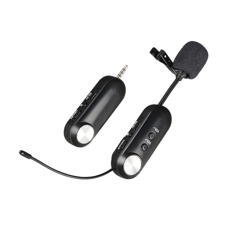 

Lavalier Wireless Microphone Recording Vlog Live Interview Microphone for iPhone iPad PC Android DSLR Microphone