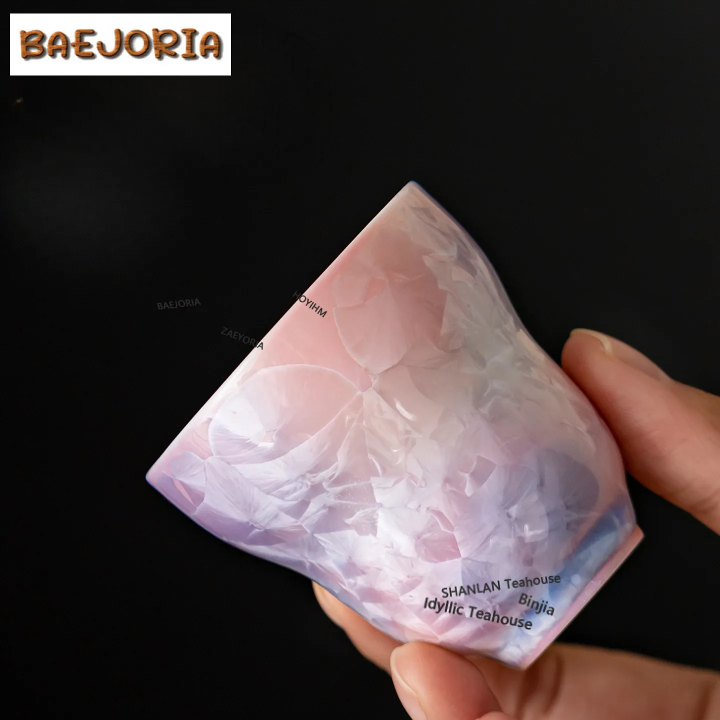 60ml Kiln Change Crystal Glaze Colorful Gourd Teacup Zen Tea Bowl Mug Tea-tasting Smelling Cup Chazhan Master Cups Tea Ceremony