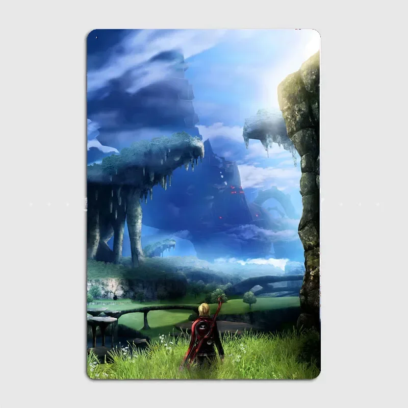 Xenoblade chronicles  Wholesale Dropshipping Mix Order Metal Plaque for Room and Bar Wall Decor