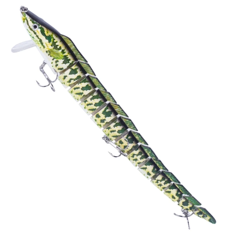 

13 Segments Fishing Tackle Multi Jointed Swimbait Crankbait Fishing Baits 42G/1.48oz Floating Eel Lures Artificial Baits