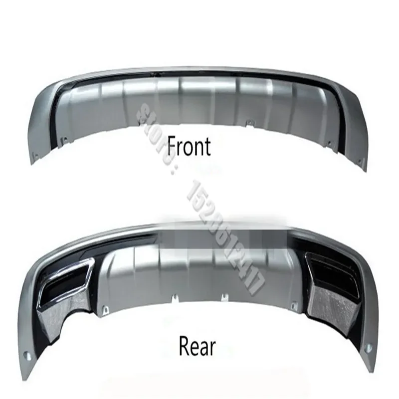 ABS Plastic ABS Front+Rear Bumper Cover Trim Fit For 2010 2011 2012 2013 2014 2015 2016 2017 KIA Sportager SL