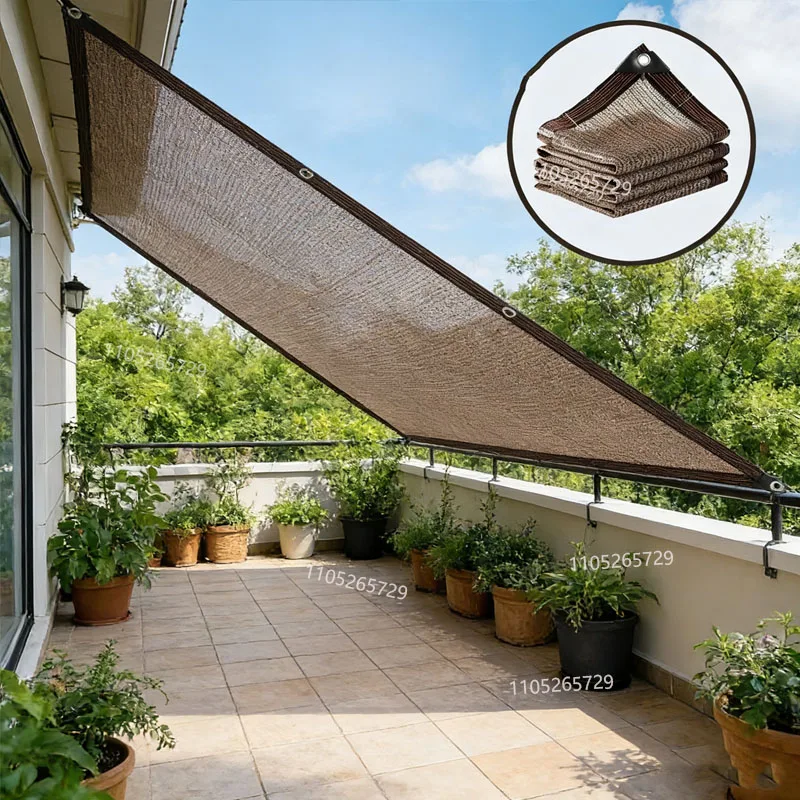 Eleganter Außengarten, Innenhof, Schwimmbad, Balkon, Sonnenschutznetz, UV-Schutz, Pflanzenabdeckungsnetz
