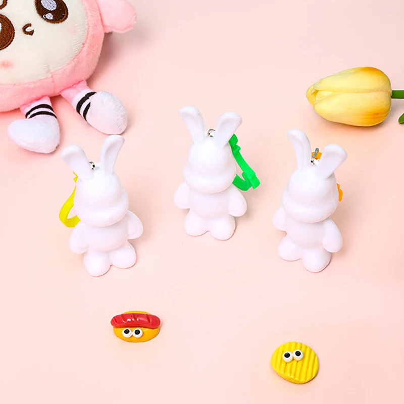 【BS】 พวงกุญแจกระต่ายหูยาว งานศิลปะ งานฝีมือ ทำมือ DIY ชุดระบายสีมังกรน้อย ของเล่นเสริมพัฒนาการสำหรับเด็ก ของขวัญสำหรับเด็ก