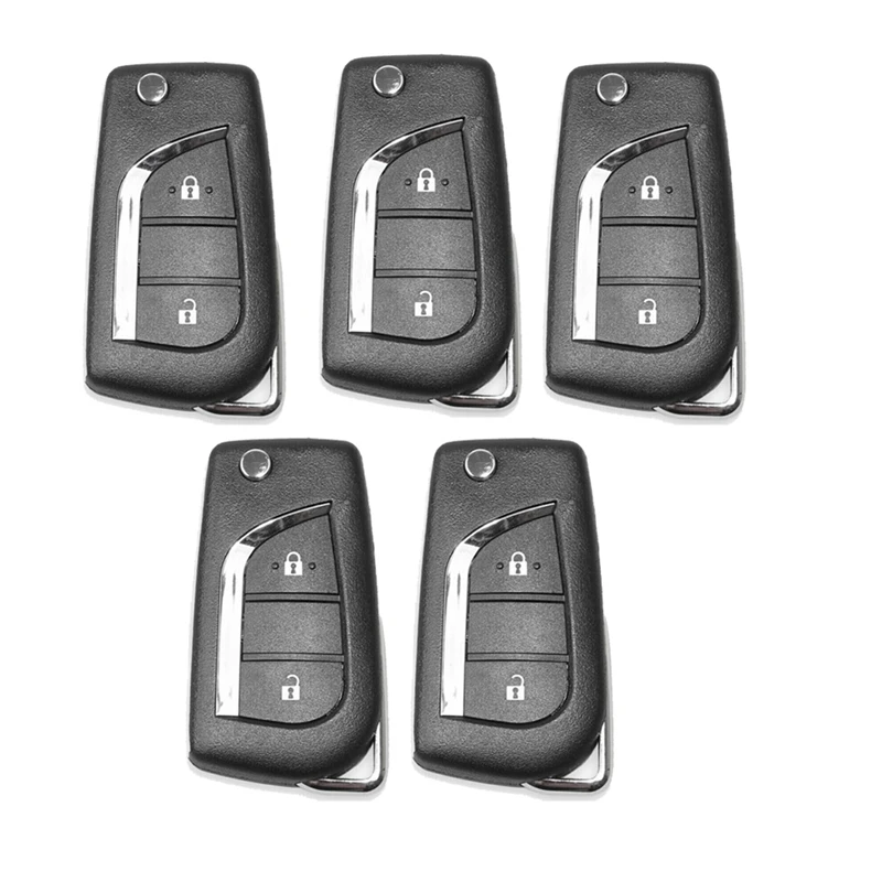 

For Xhorse XKTO01EN Remote Key Wire Remote Key Fob 2 Buttons For Toyota Type For VVDI Key Tool 5Pcs/Lot