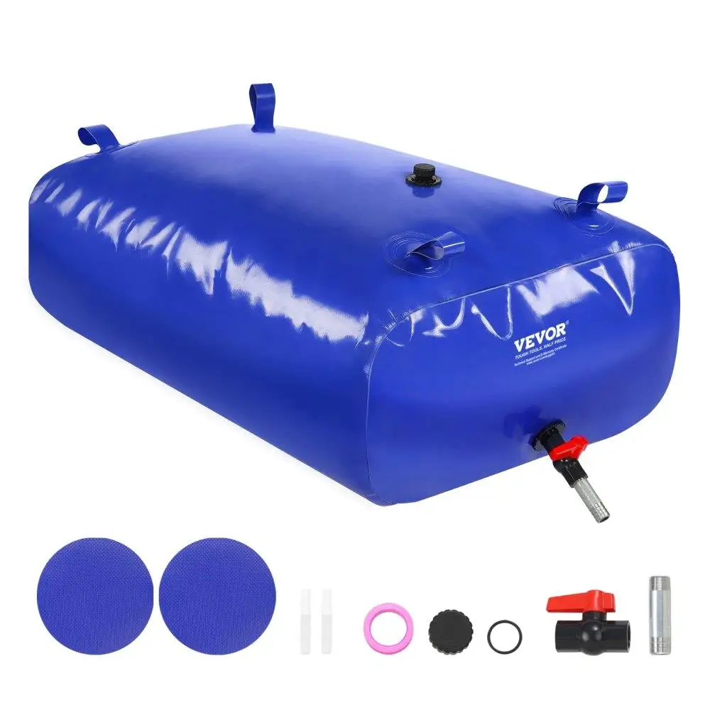 

Heavy Duty 1000D Blue PVC 330L/87Gallon Soft Collapsible Portable RV Camping Emergency Use Water Bladder