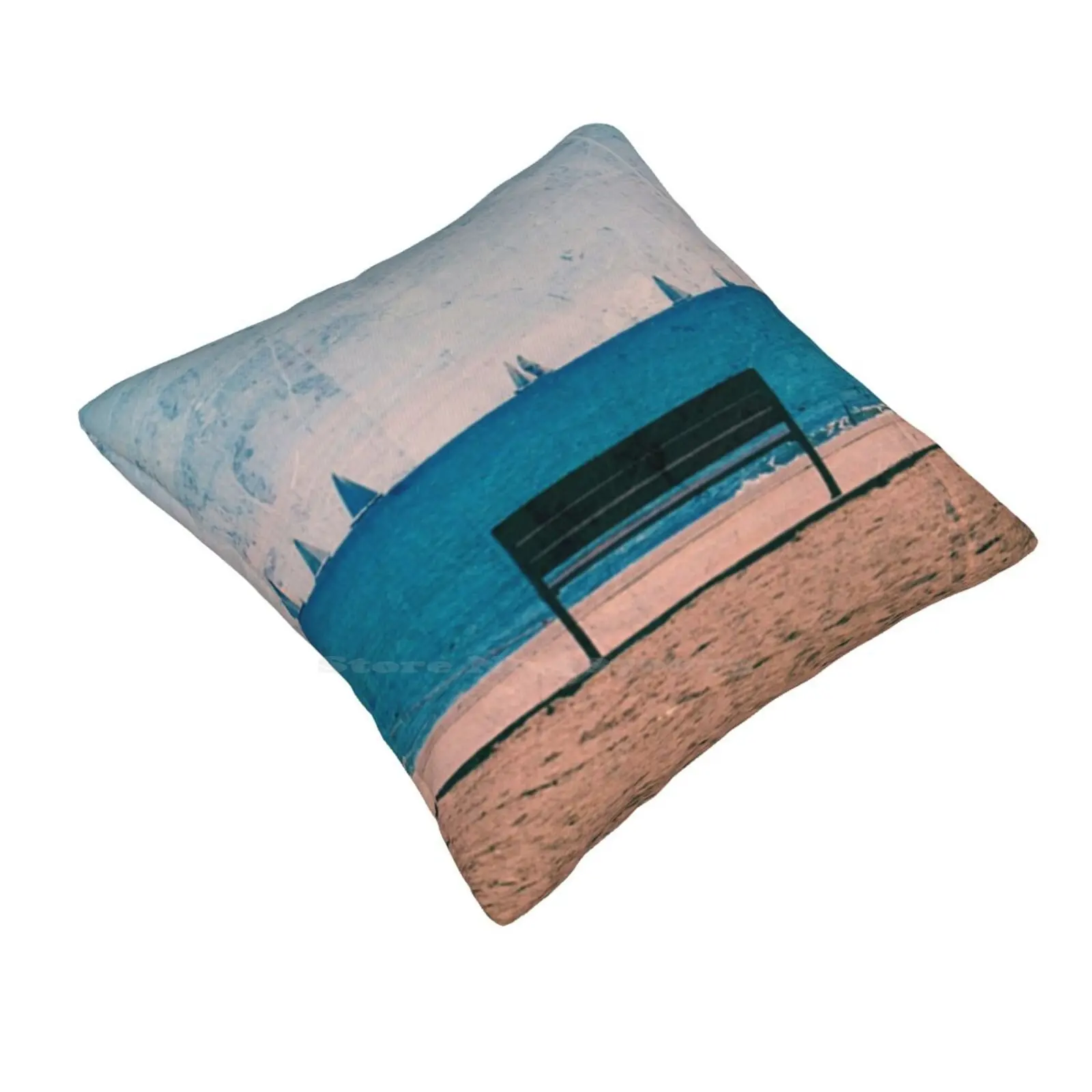 The Regatta Pillow Cover Hug Pillowcase Regatta Yacht France Texture Seascape Summer Frejus Race Rosedew Rose Dewhurst