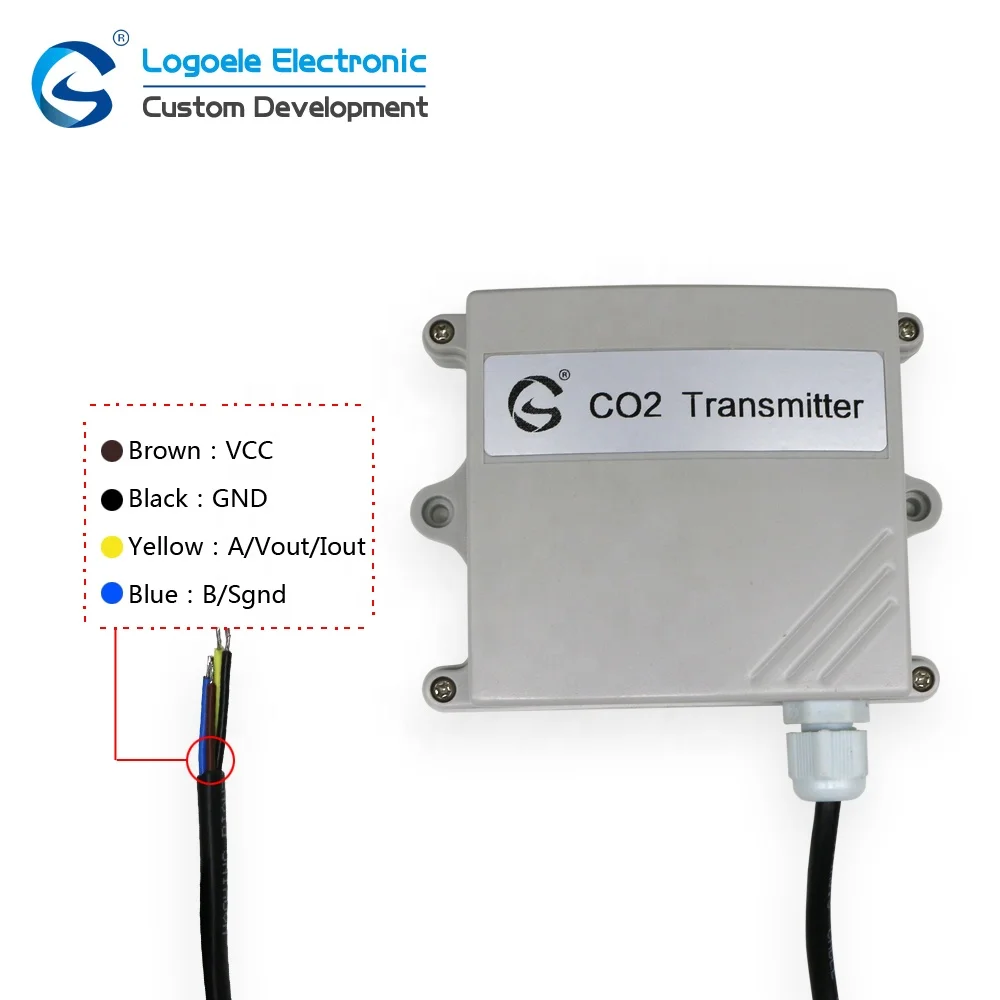 hot sale Modbus Rs485 Carbon Dioxide Digital Co2 Transmitter Gas Sensor For Agriculture