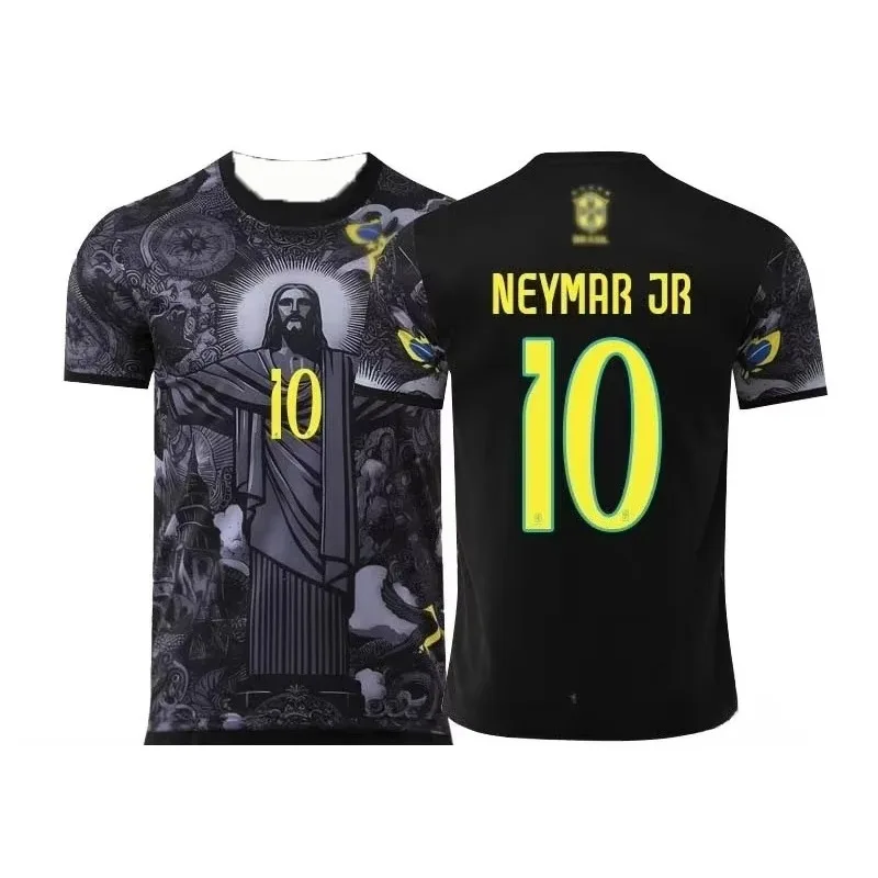 قميص يسوع إصدار خاص من البرازيل للرجال والنساء للرياضات الخارجية والترفيه على الموضة للبالغين والأطفال