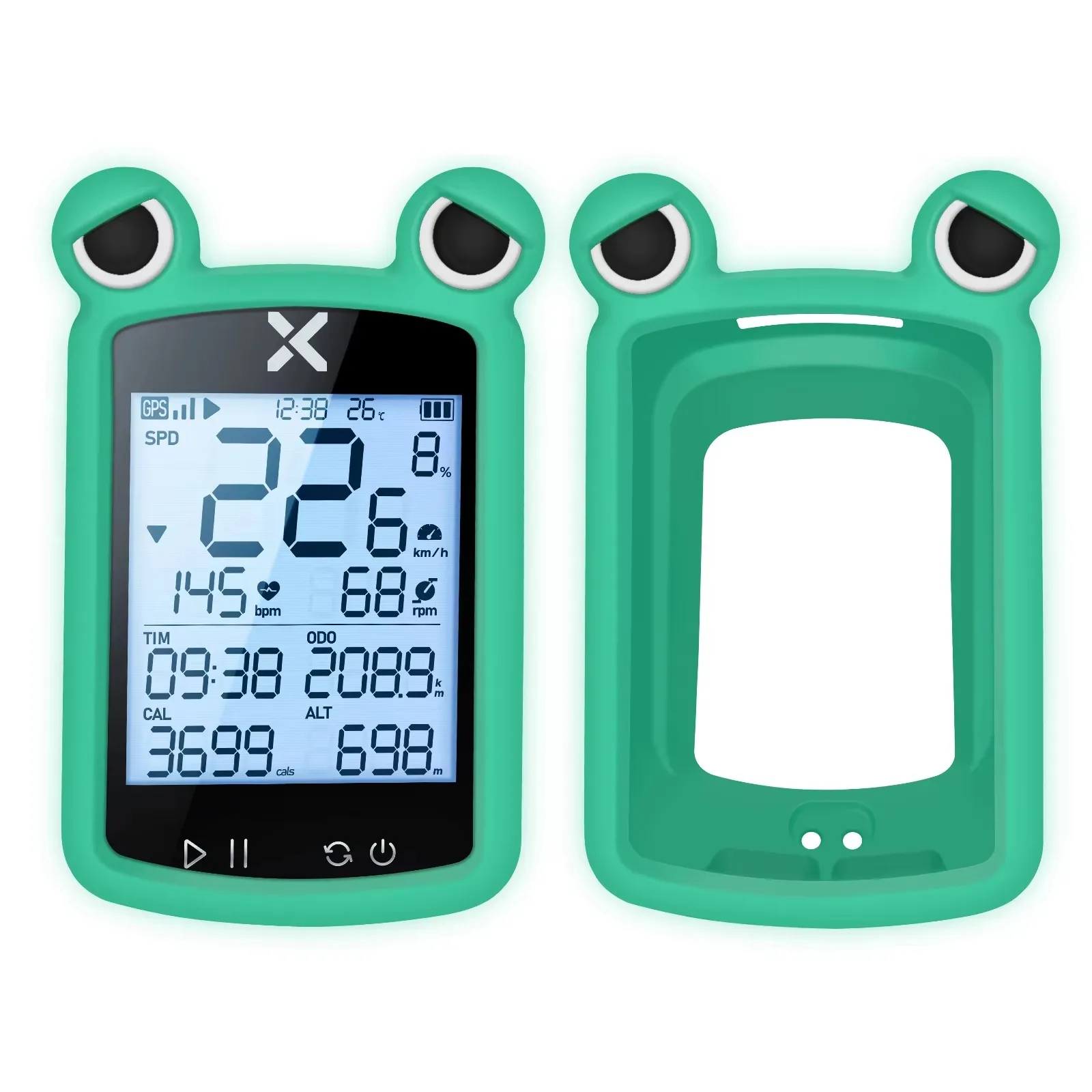 XOSS G2 G2+ Plus Bike Computer Silicone Cover GPS Speedometer Frog\'s Eye Protective Sleeve Stopwatch Silicone Case