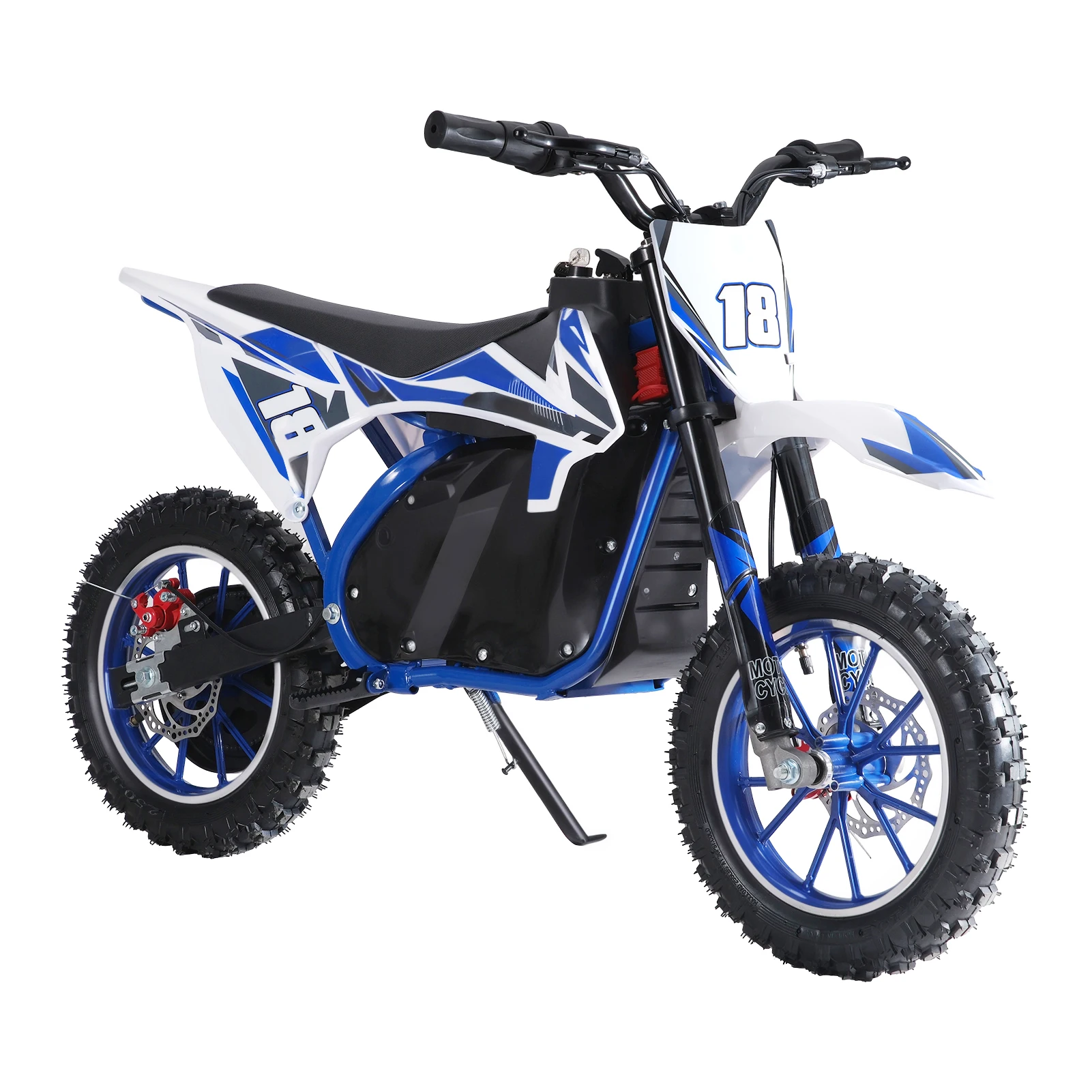 Dirt Bike, Kids Electric Motocross Bike, Off Road Mini Motorcycle, Electric Pocket Motorbike with High-Performance Motor and Bat