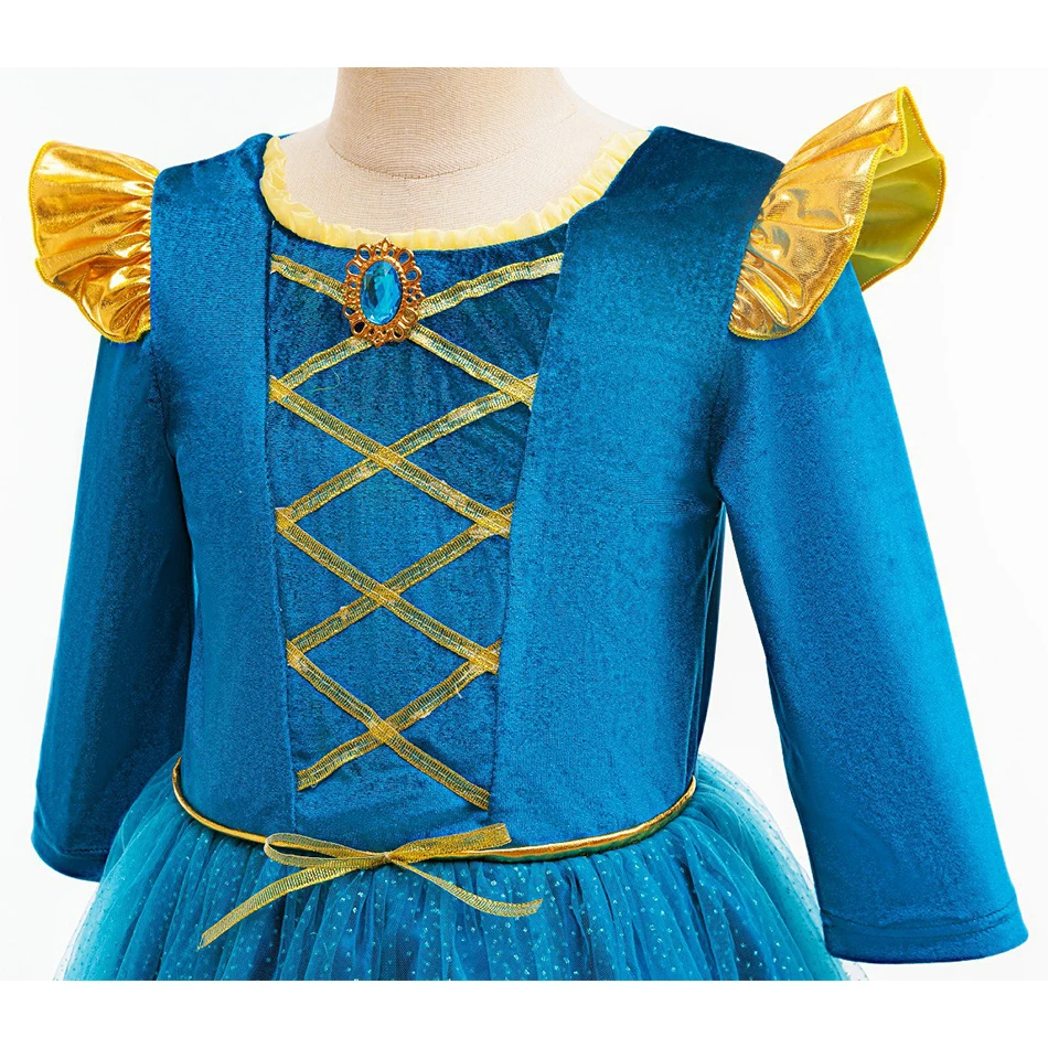 merida blue dress Merida Brave princess dress – MJcostume main image 1
