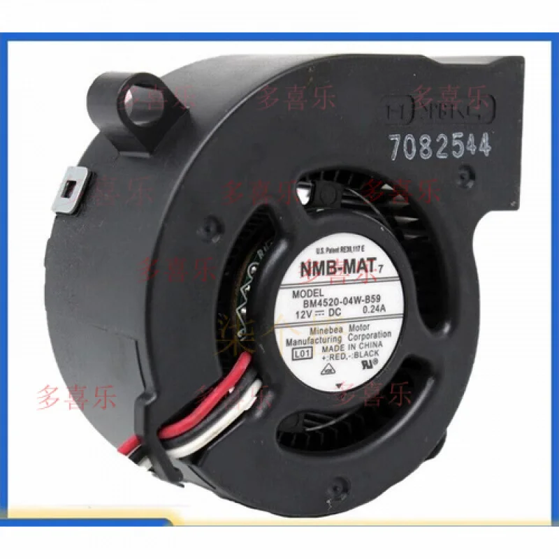 WW   for NMB-MAT BM4520-04W-B59 DC12V 0.24A 45x45x20mm 3-Wire Turbo Cooling Fan