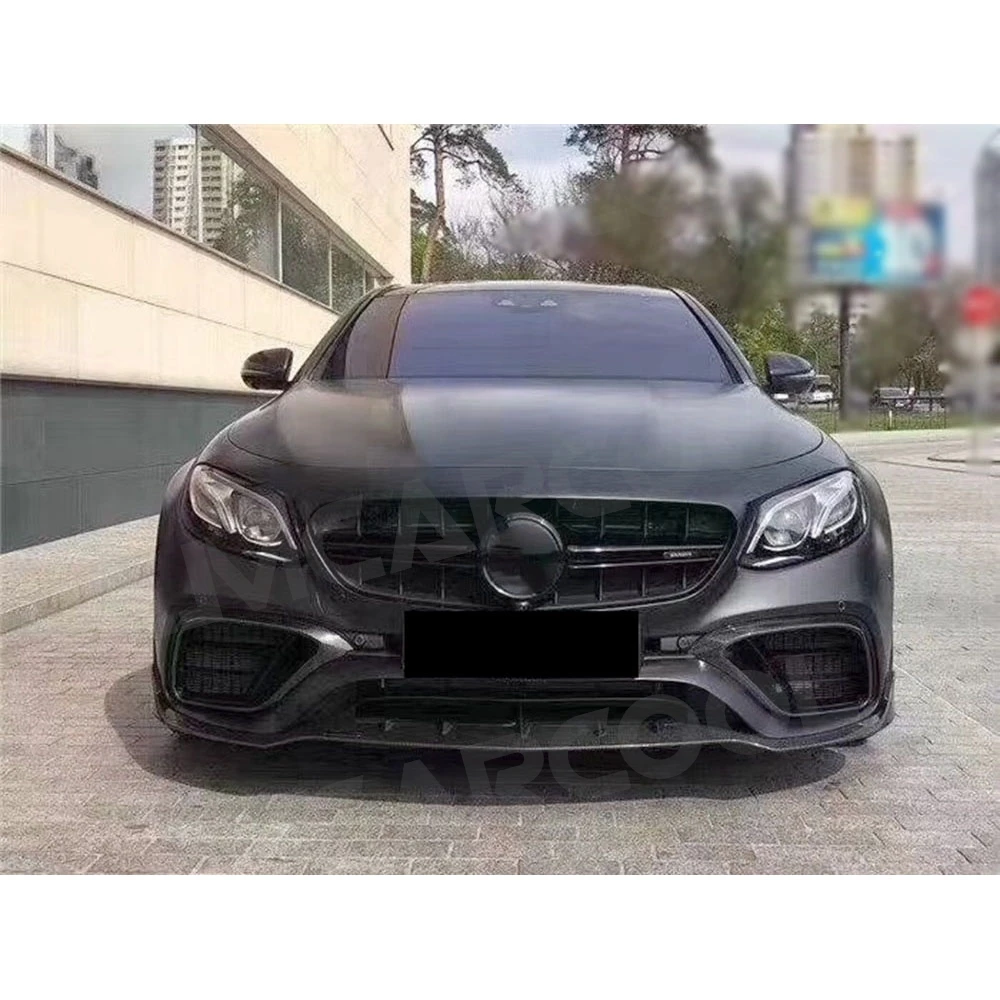 Carbon Fiber Material Front Bumper Air Vent Outlet Fog Cover Trim for Mercedes Benz E Class W213 E63 2017 2018 2019