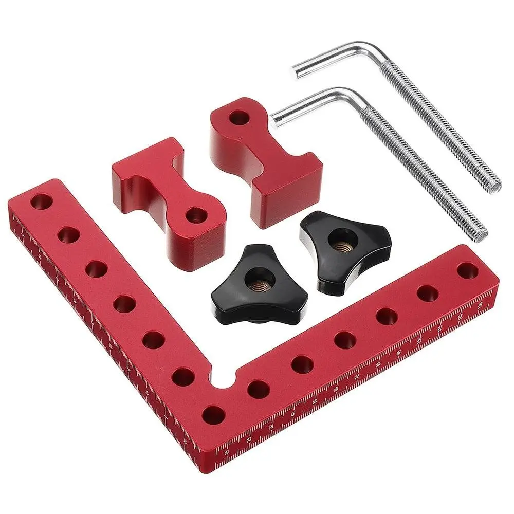 

120/140mm L-Shaped Auxiliary Fixture Aluminium Alloy Fixed Right Angle Fixing Clip 90 Degrees Adjustable Corner Clamping Tools