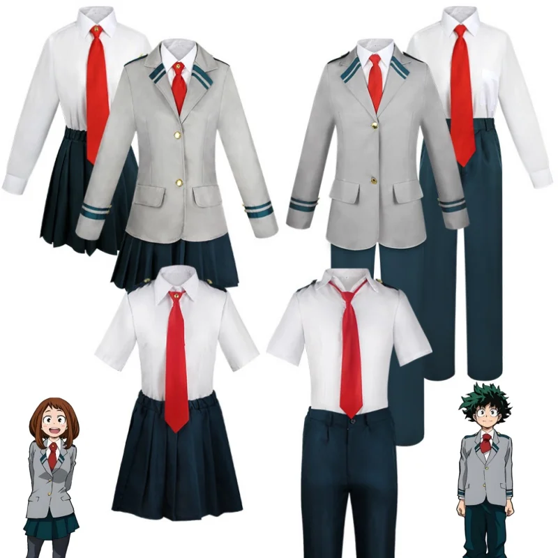 

Anime My Hero Academia Midoriya Izuku Cosplay Costume Todoroki Shoto School Uniform Set Suit Unisex Halloween Role Play costume