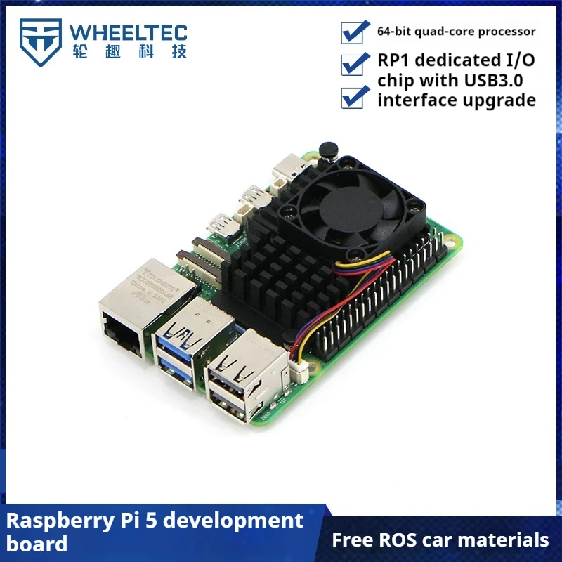 

Raspberry Pi 5 Development Board Raspberry Pi 5 Generation Kit 4GB 8GB Motherboard Python Programming AI Car